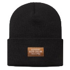 Barricade Woven Label Beanie Black