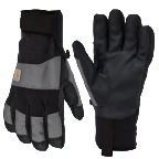 Carhartt Men's Waterproof Thermal-Lined Secure Cuff Glove Black