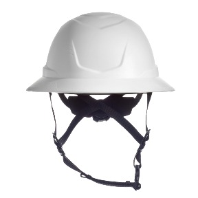 V-Gard H2 Full Brim Safety Helmet, Non-Vented, White