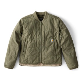 CARHARTT WOMEN'S LOOSE FIT LIGHTWEIGHT INSULATED JACKET- DUSTY OLIVE