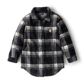 CARHARTT WOMEN'S LOOSE FIT FLEECE COAT- BLACK