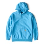 CARHARTT GARMENT DYED FRENCH TERRY GRAPHIC SWEATSHIRT- HORIZON BLUE