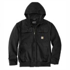 CARHARTT FULL SWING LOOSE FIT WASHED DUCK INSULATED JACKET- BLACK