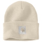CARHARTT WOMEN'S KNIT SATIN-LINED BEANIE- OATMILK
