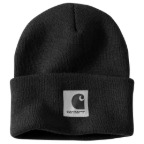 CARHARTT WOMEN'S KNIT SATIN-LINED BEANIE- BLACK