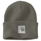 CARHARTT WOMEN'S KNIT SATIN-LINED BEANIE- DUSTY OLIVE