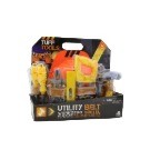 Tuff Tools Pretend Play 10 Piece Toy Utility Belt Set w/ Helmet, Tool Belt &