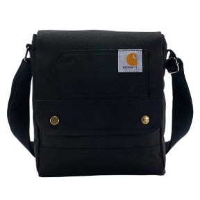 CARHARTT WOMENS CROSSBODY SNAP BAG- BLACK