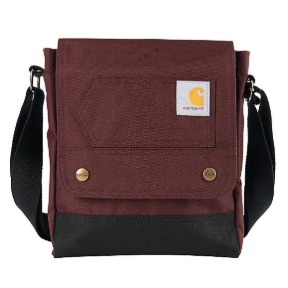 CARHARTT WOMENS CROSSBODY SNAP BAG- WINE
