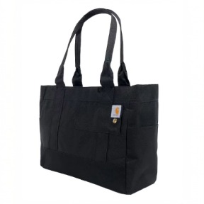CARHARTT WOMENS HORIZONTAL ZIP TOTE- BLACK
