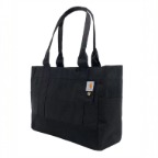 CARHARTT WOMENS HORIZONTAL ZIP TOTE- BLACK
