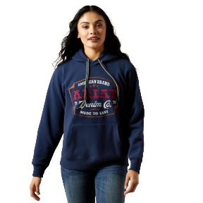 Ariat Emblem Hoodie Dress Blue