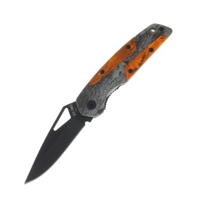 Old Timer Single Camo Folder Orange Camo Handle