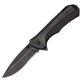Schrade G10 Stonewash Folding Knife 3.2in Drop Point Blade