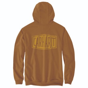 CARHARTT RAIN DEFENDER LOOSE FIT MIDWEIGHT LOGO GRAPHIC SWEATSHIRT- CARHARTT