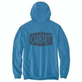 CARHARTT RAIN DEFENDER LOOSE FIT MIDWEIGHT LOGO GRAPHIC SWEATSHIRT- HORIZON