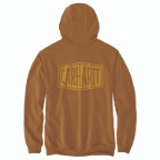 CARHARTT RAIN DEFENDER LOOSE FIT MIDWEIGHT LOGO GRAPHIC SWEATSHIRT- CARHARTT
