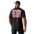 ARIAT REBAR WORKMAN BRICKAYRD T-SHIRT- CHARCOAL HEATHER USA