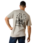ARIAT REBAR COTTON STRONG HEARDHEAD T-SHIRT- LIMESTONE