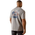 ARIAT REBAR COTTON STRONG DAWG T-SHIRT- HEATHER GREY