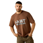 ARIAT REBAR COTTON STRONG DUCT LOGO T-SHIRT- PINECONE