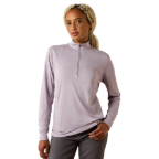 ARIAT WOMEN'S REBAR EVOLUTION 1/2 ZIP TOP- PURPLE ASH