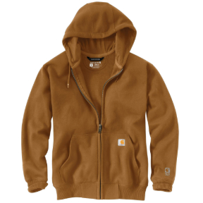 CARHARTT RAIN DEFENDER HEAVYWEIGHT FULL-ZIP SWEATSHIRT - CARHARTT BROWN