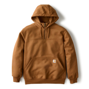 CARHARTT RAIN DEFENDER HEAVYWEIGHT QUARTER-ZIP SWEATSHIRT- CARHARTT BROWN