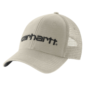 CARHARTT MESH-BACK LOGO GRAPHIC CAP- COBBLESTONE/BLACK