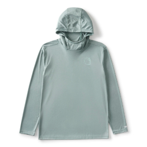 CARHARTT FORCE SUN DEFENDER LONG-SLEEVE HOODED LOGO GRAPHIC T-SHIRT- GREEN