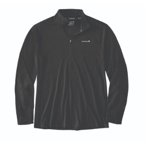 CARHARTT FORCE SUN DEFENDER RELAXED 1/2 ZIP- BLACK