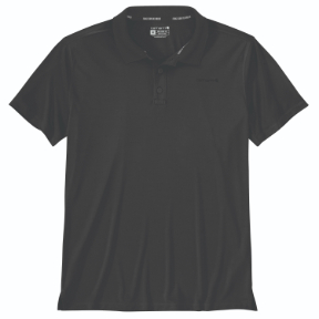 CARHARTT SUN DEFENDER RELAXED LOGO POLO- BLACK
