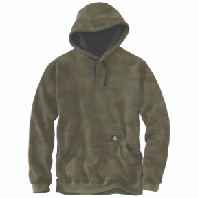 CARHARTT MARQUETTE CAMO SWEATSHIRT- ARMY GREEN CAMO