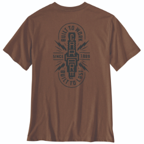 CARHARTT IRVINE RELAXED BUILT T-SHIRT- RED DUCK HEATHER