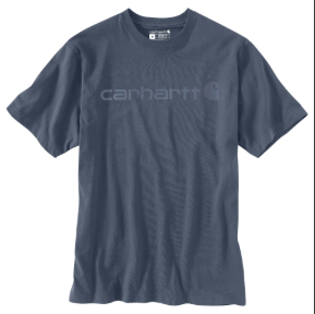 CARHARTT LOOSE FIT LOGO T-SHIRT- BLUESTONE
