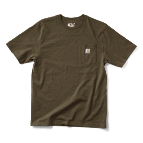 CARHARTT K87 T-SHIRT - BURNISHED LOGS HEATHER