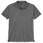 CARHARTT SUN DEFENDER RELAXED LOGO POLO- STEEL