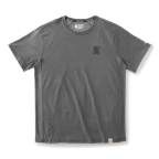 CARHARTT FORCE RELAXED LOGO T-SHIRT-CARBON HEATHER