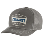 CARHARTT CANVAS MESH-BACK PATCH CAP- MUD GRAY