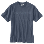 CARHARTT LOOSE FIT LOGO T-SHIRT- BLUESTONE