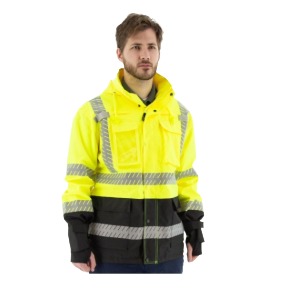 Majestic High Visibility Waterproof Parka with Mesh Liner, ANSI 3, R
