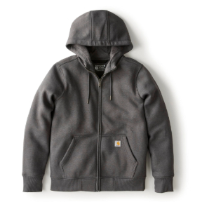 WOMEN'S RELAXED FIT MIDWEIGHT FULL-ZIP SWEATSHIRT - CARBON HEATHER