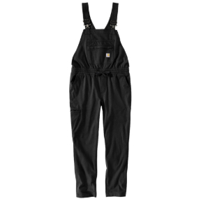 CARHARTT WOMEN'S FORCE RIPSTOP BIB OVERALL- BLACK