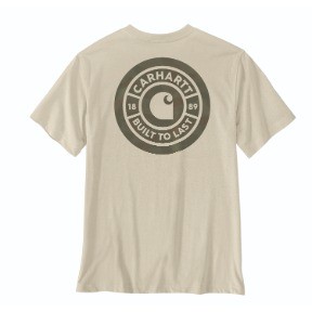 CARHARTT IRVINE RELAXED CAMO RIVET T-SHIRT- OATMILK