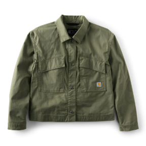 CARHARTT WOMEN'S RIPSTOP UTILITY JACKET- DUSTY OLIVE