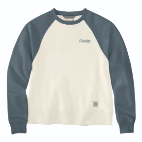 CARHARTT WOMEN'S SAWYER CREWNECK SWEATSHIRT- EGGSHELL