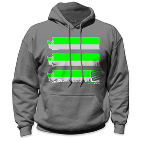 WASHINGTON SAFETY HOODIE - GREEN/GRAY