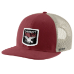 CARHARTT WASHED DUCK FLAT BRIM EAGLE GRAPHIC CAP- AMBER TERRAIN