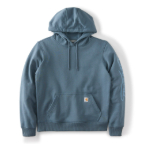 CARHARTT WOMEN'S SAWYER SCRIPT LOGO SWEATSHIRT- IRON BLUE