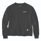 CARHARTT WOMEN'S SAWYER CREWNECK SWEATSHIRT- BLACK